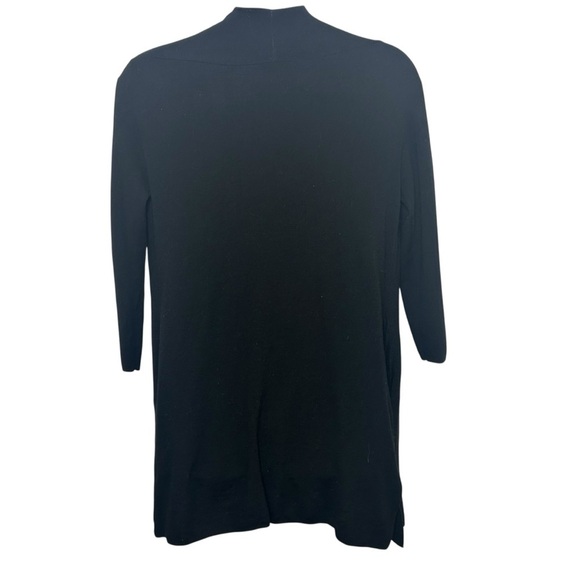 MM Lafleur Ono open front king cardigan sweater size +1X merino wool pockets - Picture 3 of 8